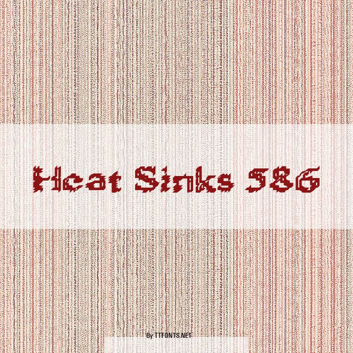 Heat Sinks 586 example
